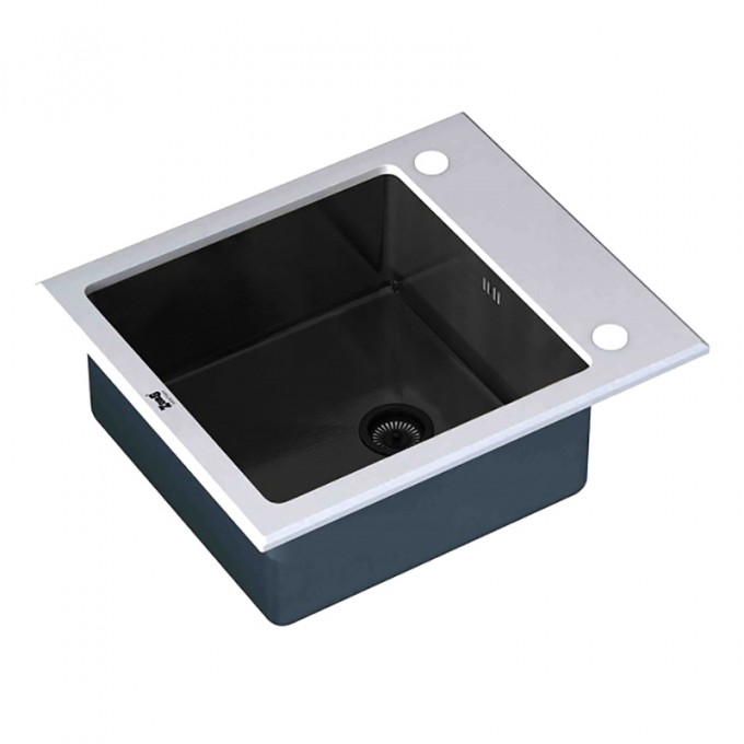 Мойка для кухни ZORG Sanitary GL-6051-WHITE-GRAFIT 4627148835187